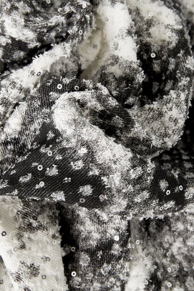 Short spots with glitter - black and white - S h5 Picture5