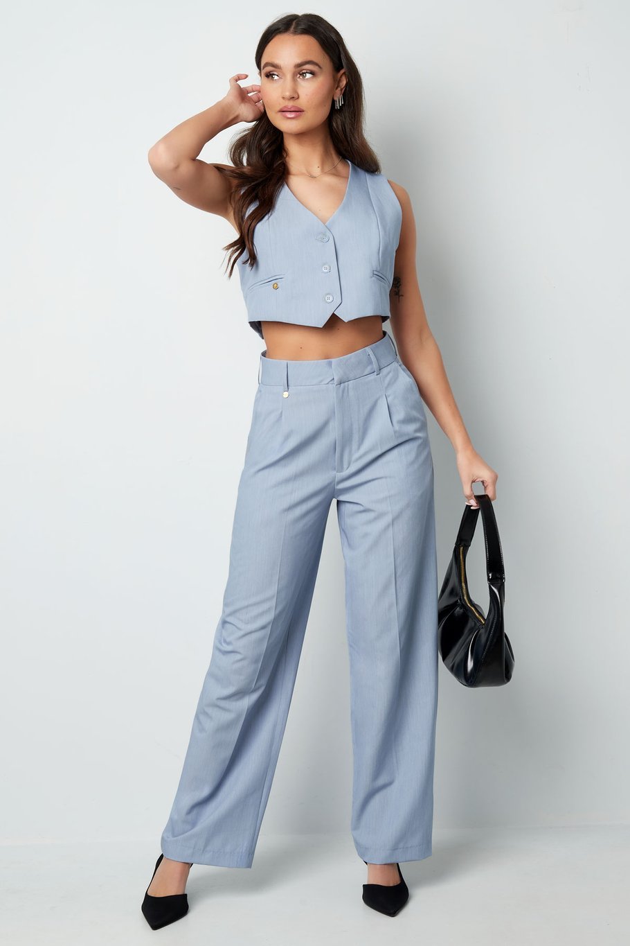 Pantalones plisados - off-white Imagen8