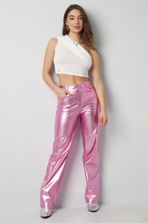 Metallic trousers - Silver Color color h5 Picture5