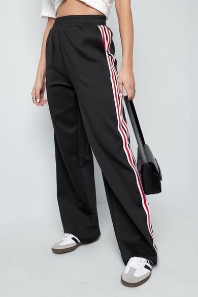 Gestreifte Must-have-Hose - lila L h5 Bild6