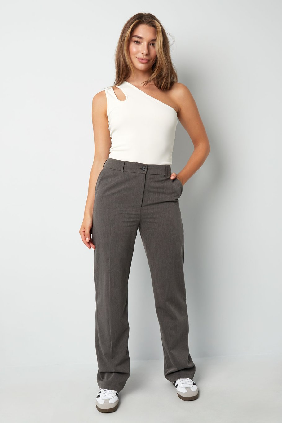 Show Your Smile trousers - grey Picture8
