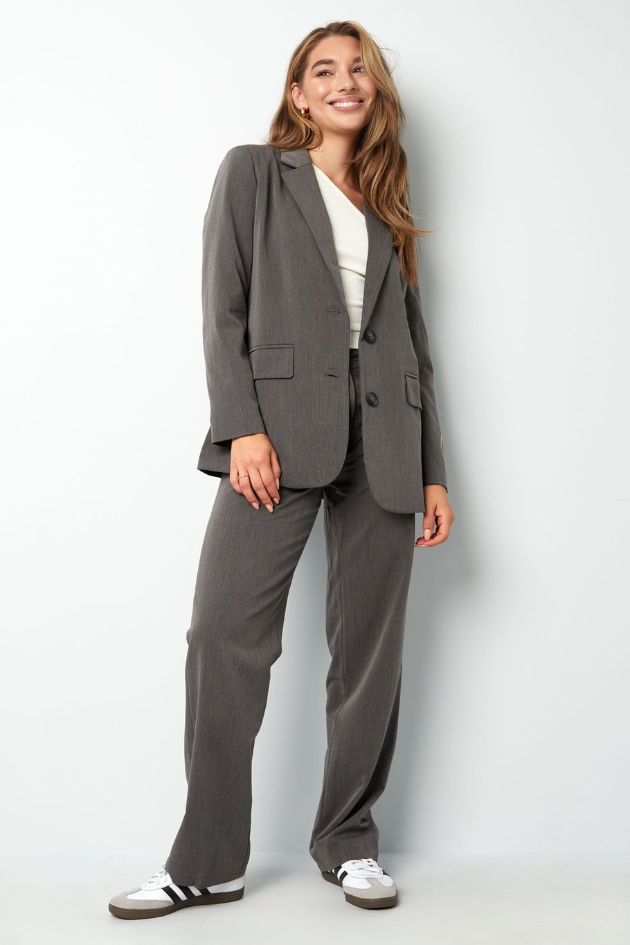 Show Your Smile trousers - grey Picture5
