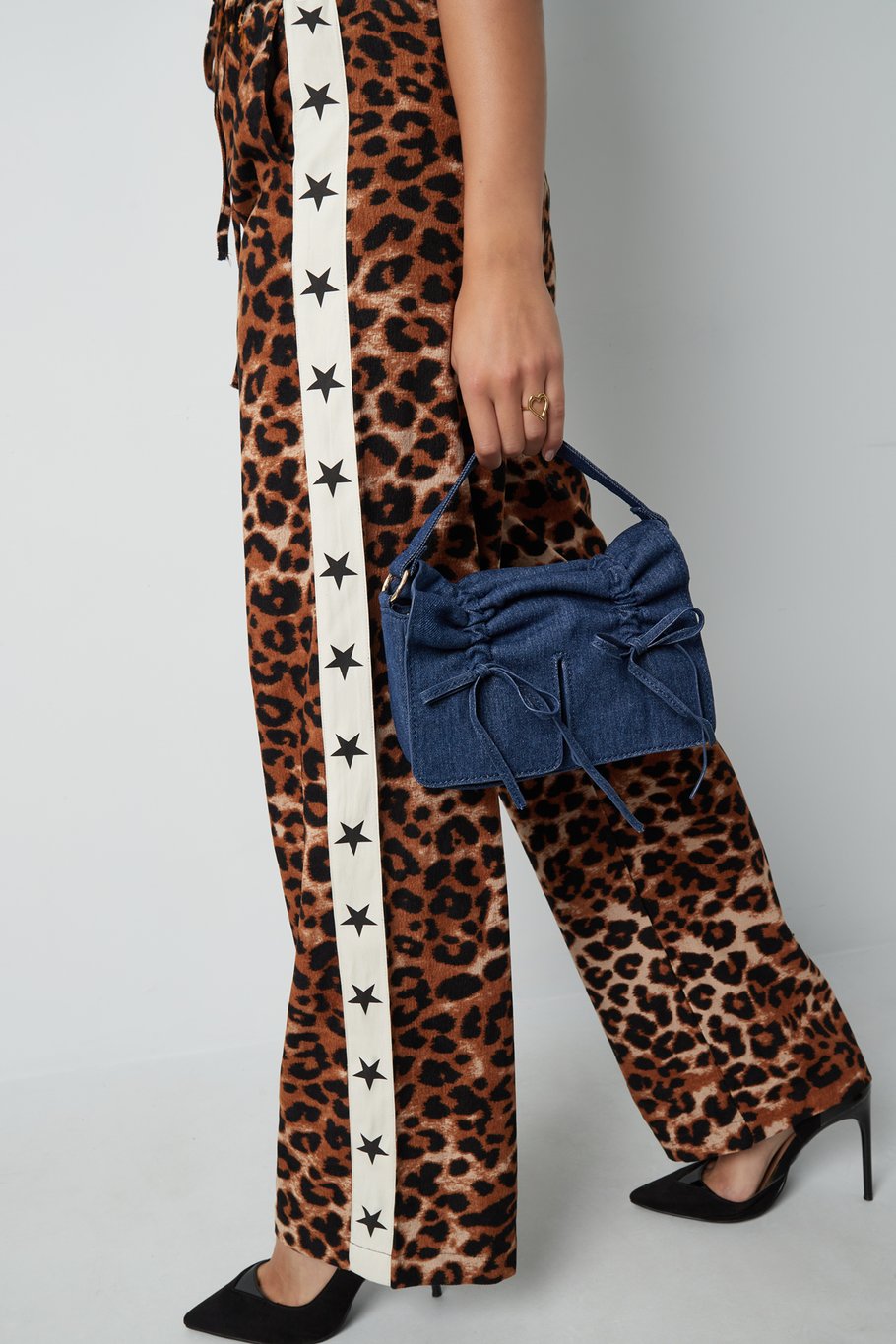 Pantalón Wild Leopard con rayas - marrón Imagen4