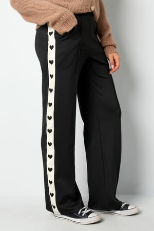 Pants with hearts on the side - black h5 Picture6