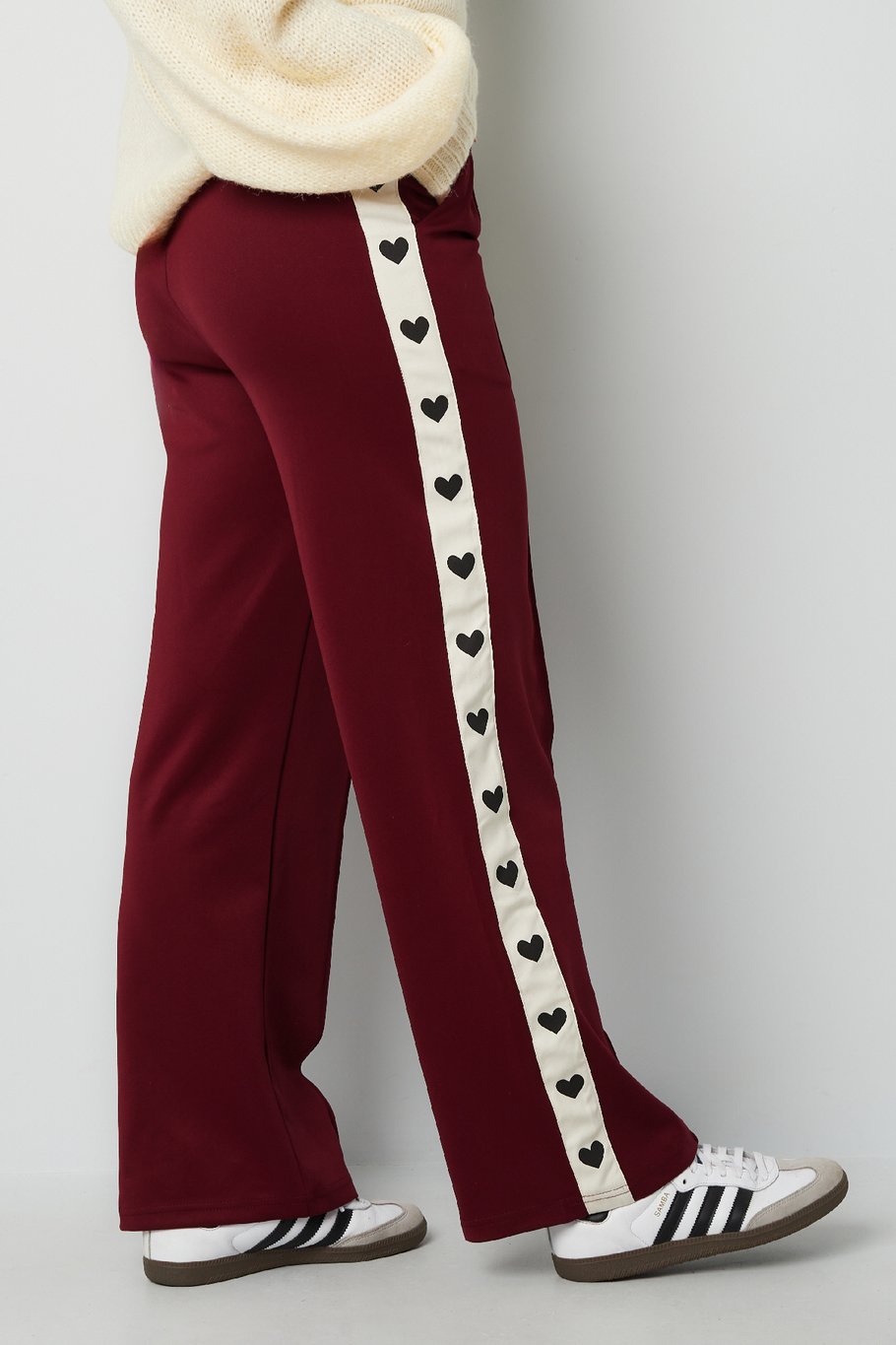 Pants with hearts on the side - red Picture8