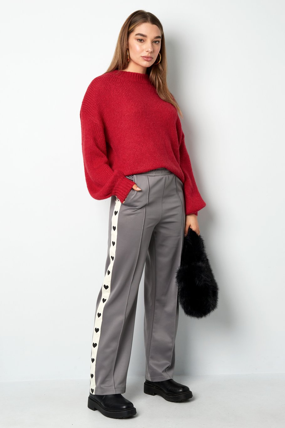 Pants with hearts on the side - red h5Picture9