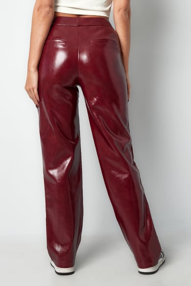 PU broek trendy must - Zwart h5 Afbeelding6