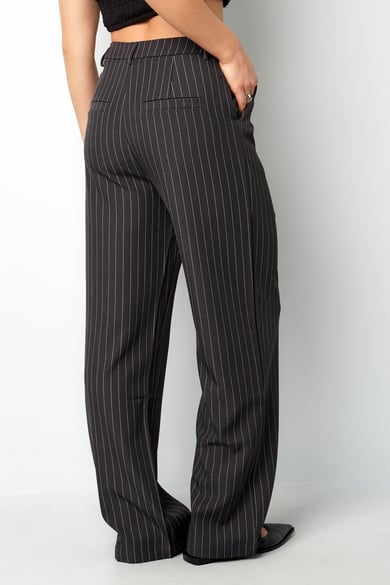 Hose mit Kreidestreifen - Grau h5 Bild9