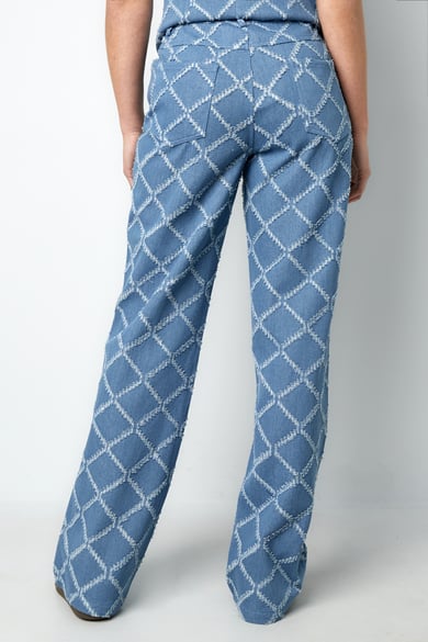 Grids of grace jeans - Light blue h5 Picture7