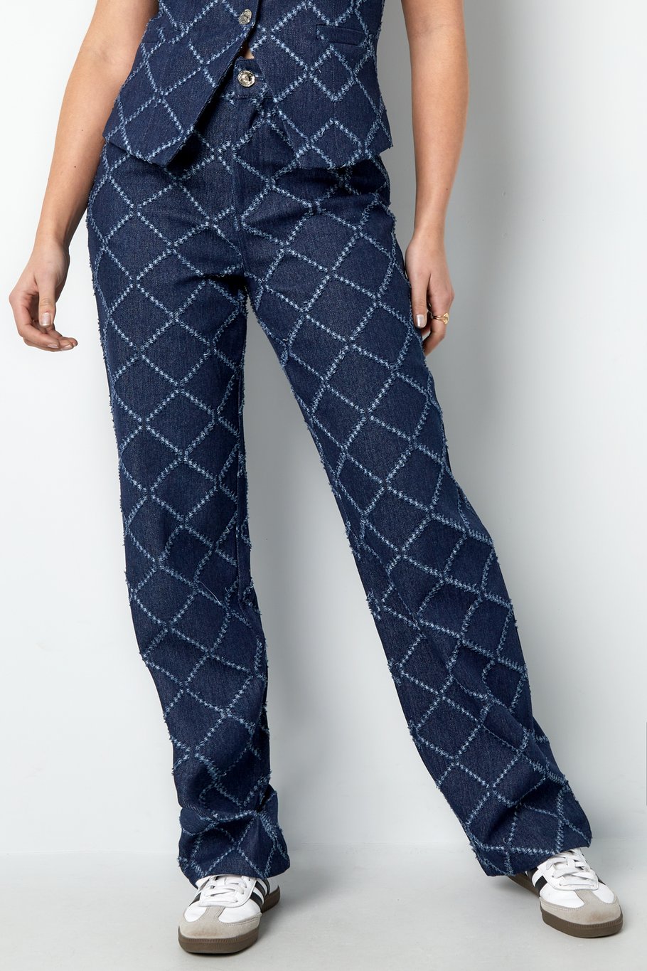 Grids of grace jeans - Light blue Picture5