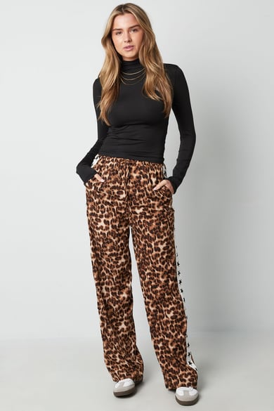 Leopard Print Pants - Brown h5 Picture4