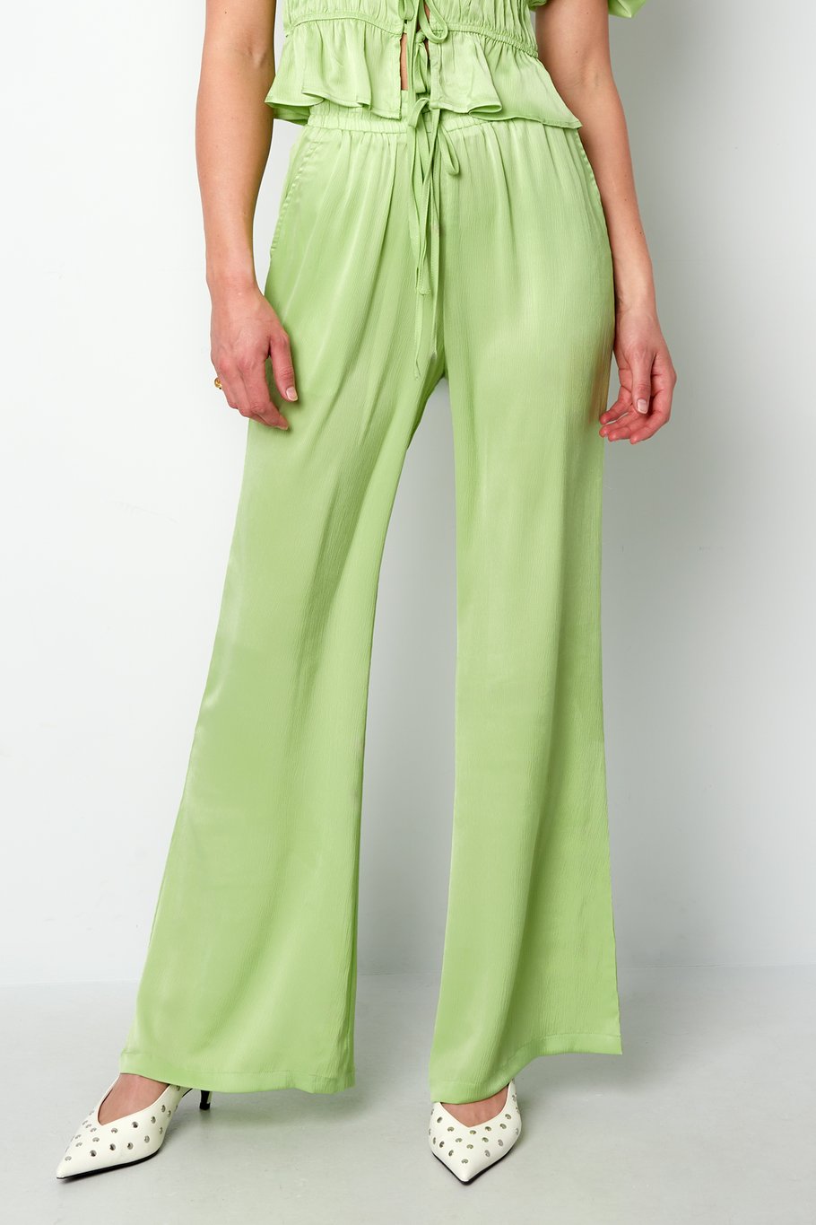 Straight Pants Summer breeze - Green Picture2