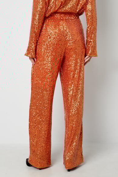 Glitzernde gerade Hose - Orange h5 Bild6