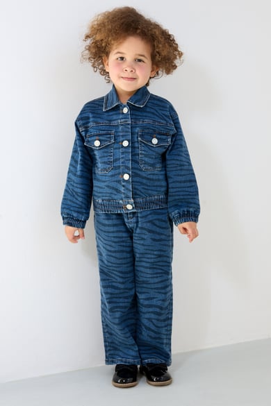 Twinning zebra style trousers child 8 years - Blue h5 Picture3