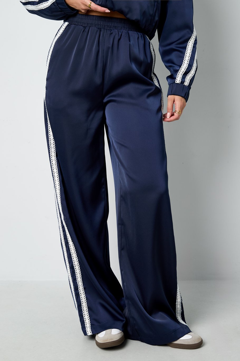 Satin Look Sporty Pants h5Picture6