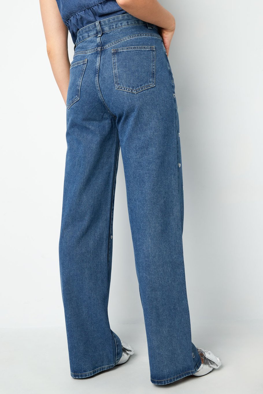 Denim Jeans Glitzer Herz Bild8