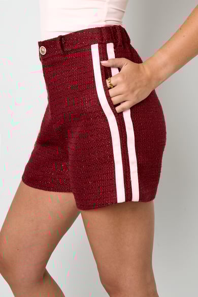 Polyestervezel (polyester) Shorts Geruit Elegante Herfst/Winterkleding h5 Afbeelding8