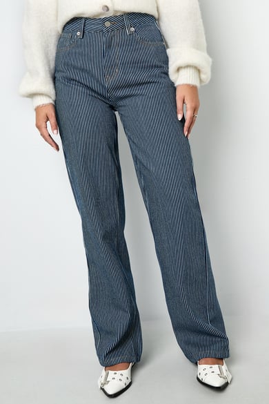 Cotton Denim pants Stripes Casual All Fit  Clothes h5 Picture4