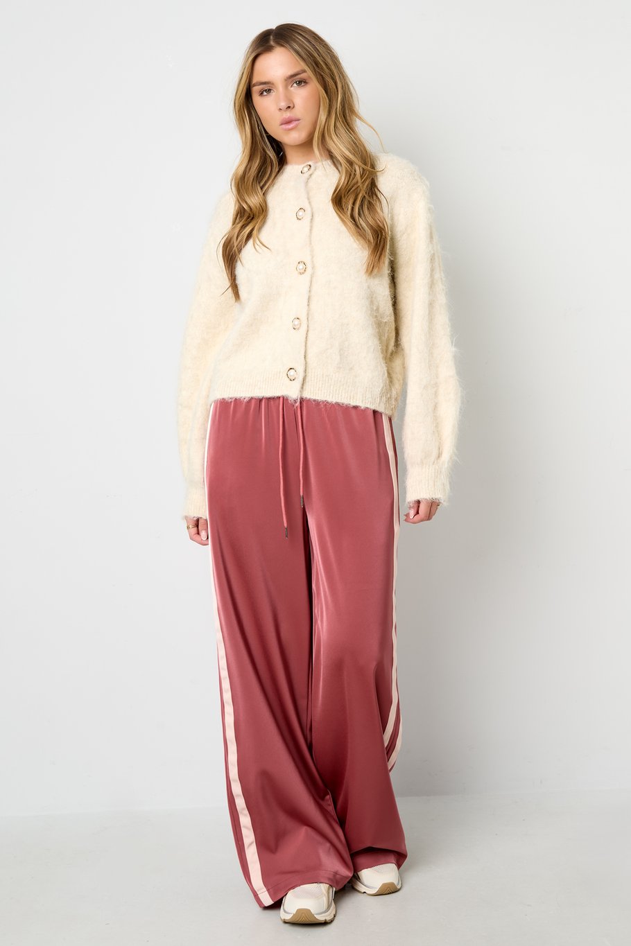 Satinhose Streifen Bild11