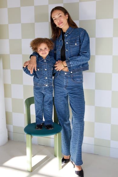 Twinning zebra style trousers child 8 years - Blue h5 Picture5