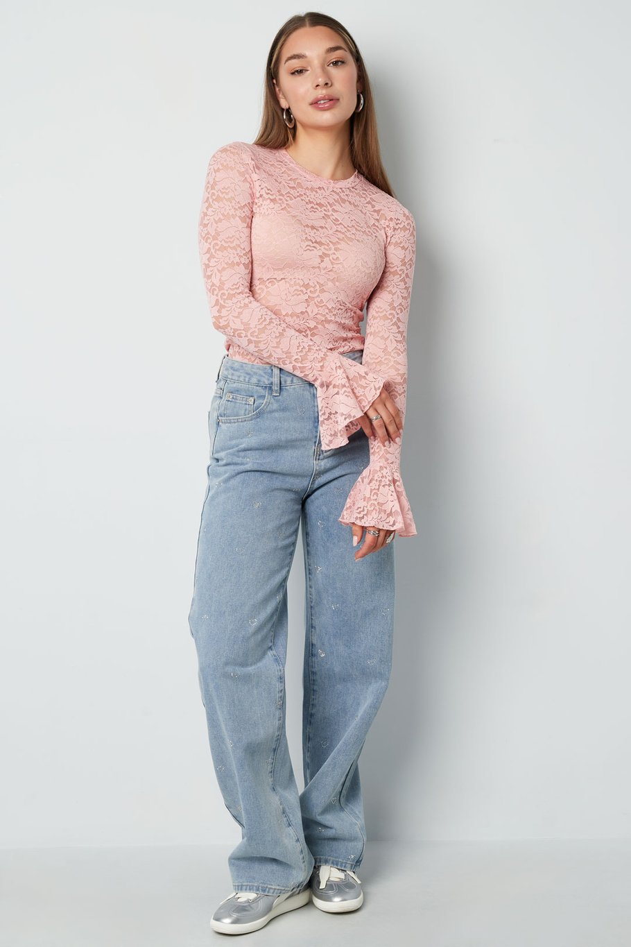 Denim Jeans Glitzer Herz Bild5