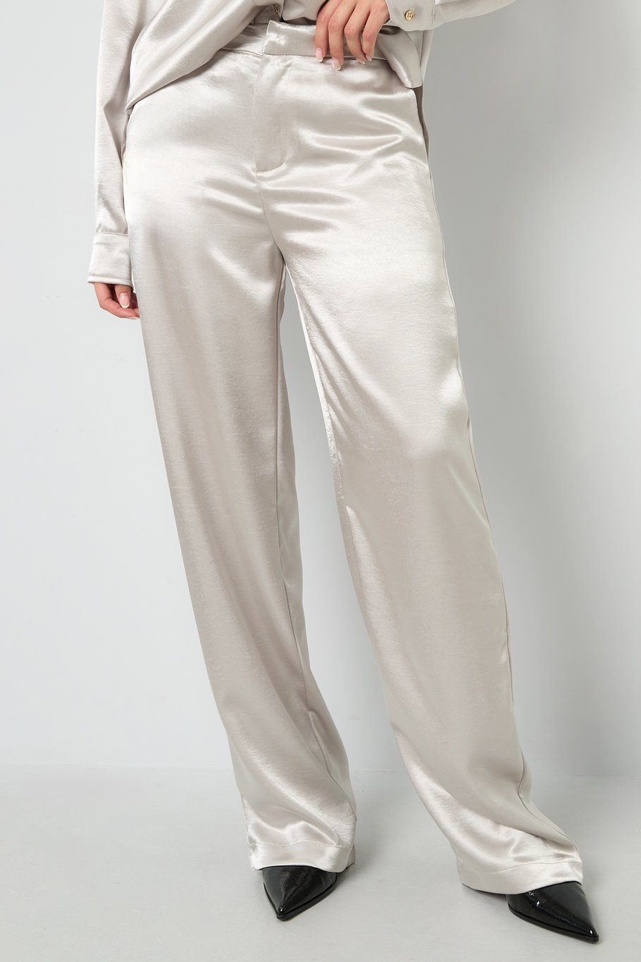 Pantalon aspect soie Image4