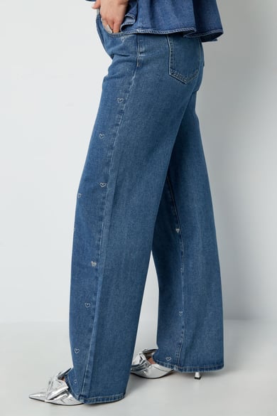 Denim Jeans Glitzer Herz h5 Bild7