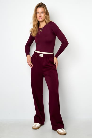 Polyester fiber (polyester) Straight pants Solid color Sporty All Fit  Clothes h5 Picture5