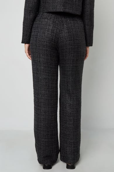 Polyesterfaser (Polyester) Gerade Hose Kariert Elegante Herbst-/Winterkleidung h5 Bild7