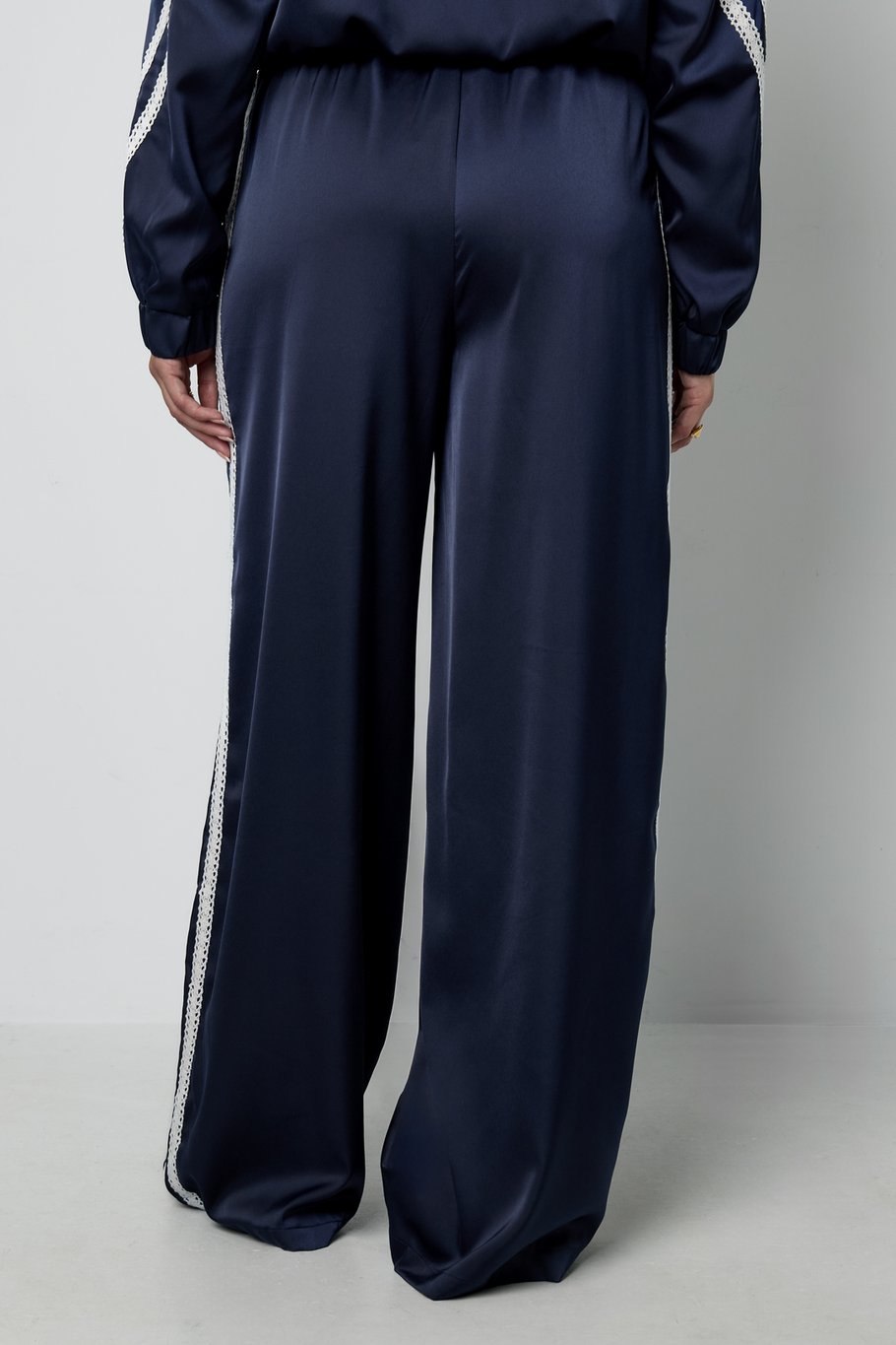 Satin Look Sporty Pants h5Picture11