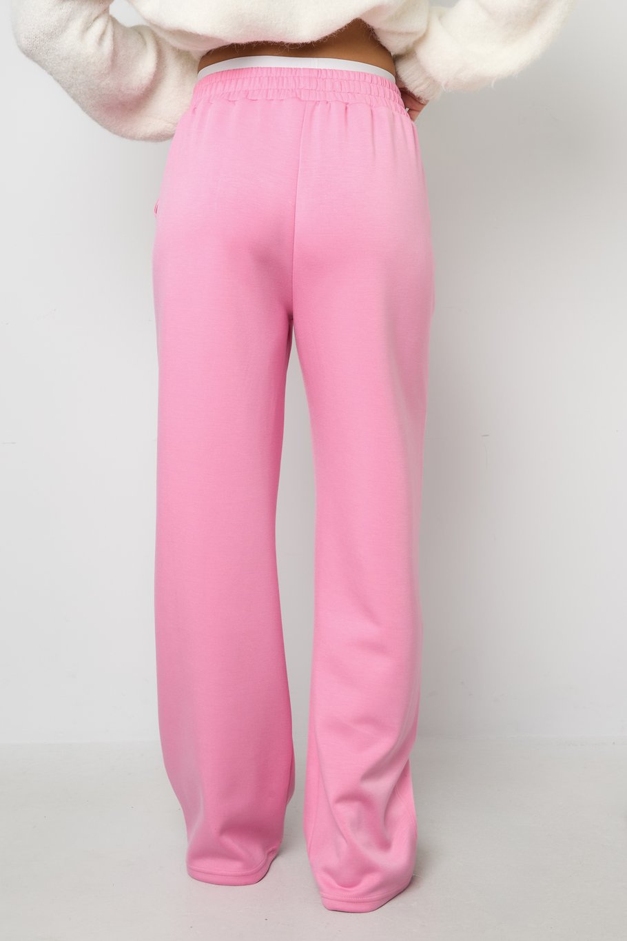 Polyester fiber (polyester) Straight pants Solid color Sporty All Fit Clothes h5Picture11