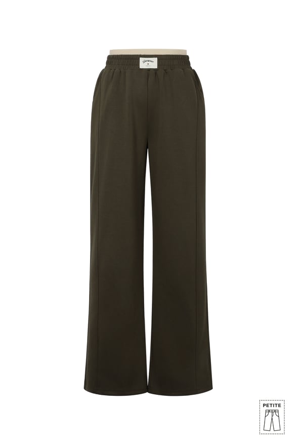 Polyester fiber (polyester) Straight pants Solid color Sporty All Fit  Clothes 2