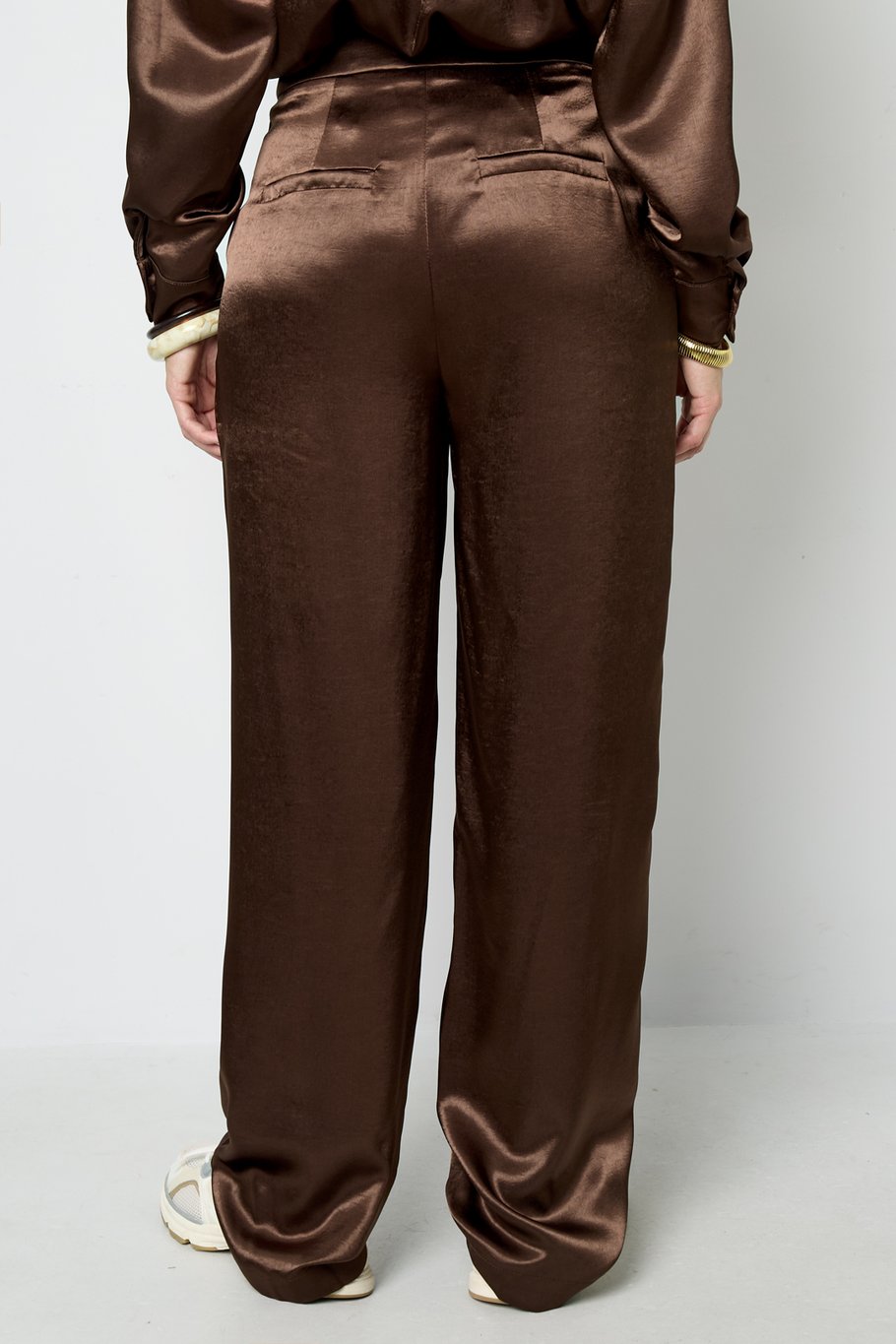 Pantalon aspect soie Image11