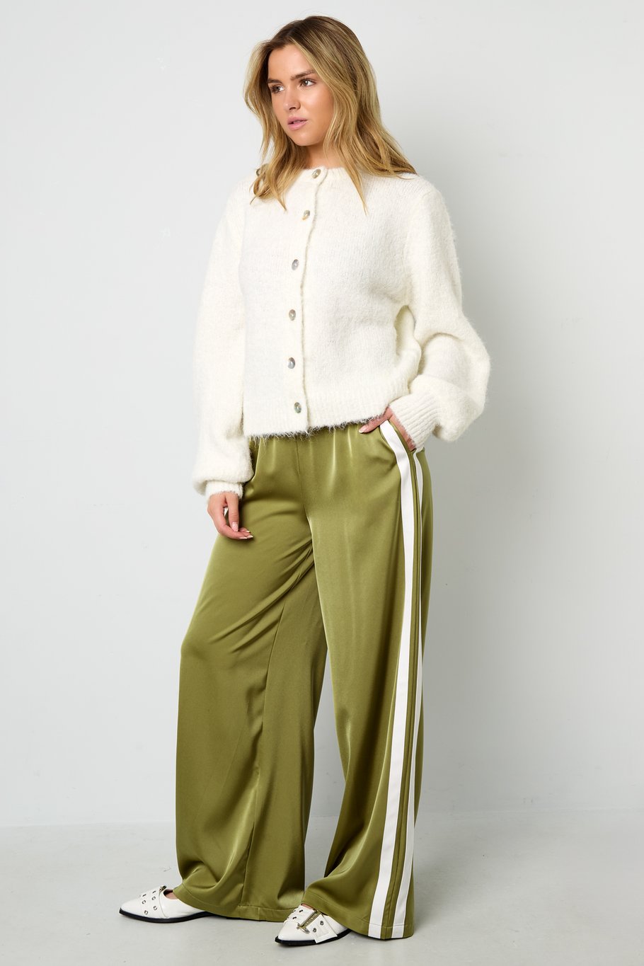 Satinhose Streifen Bild8