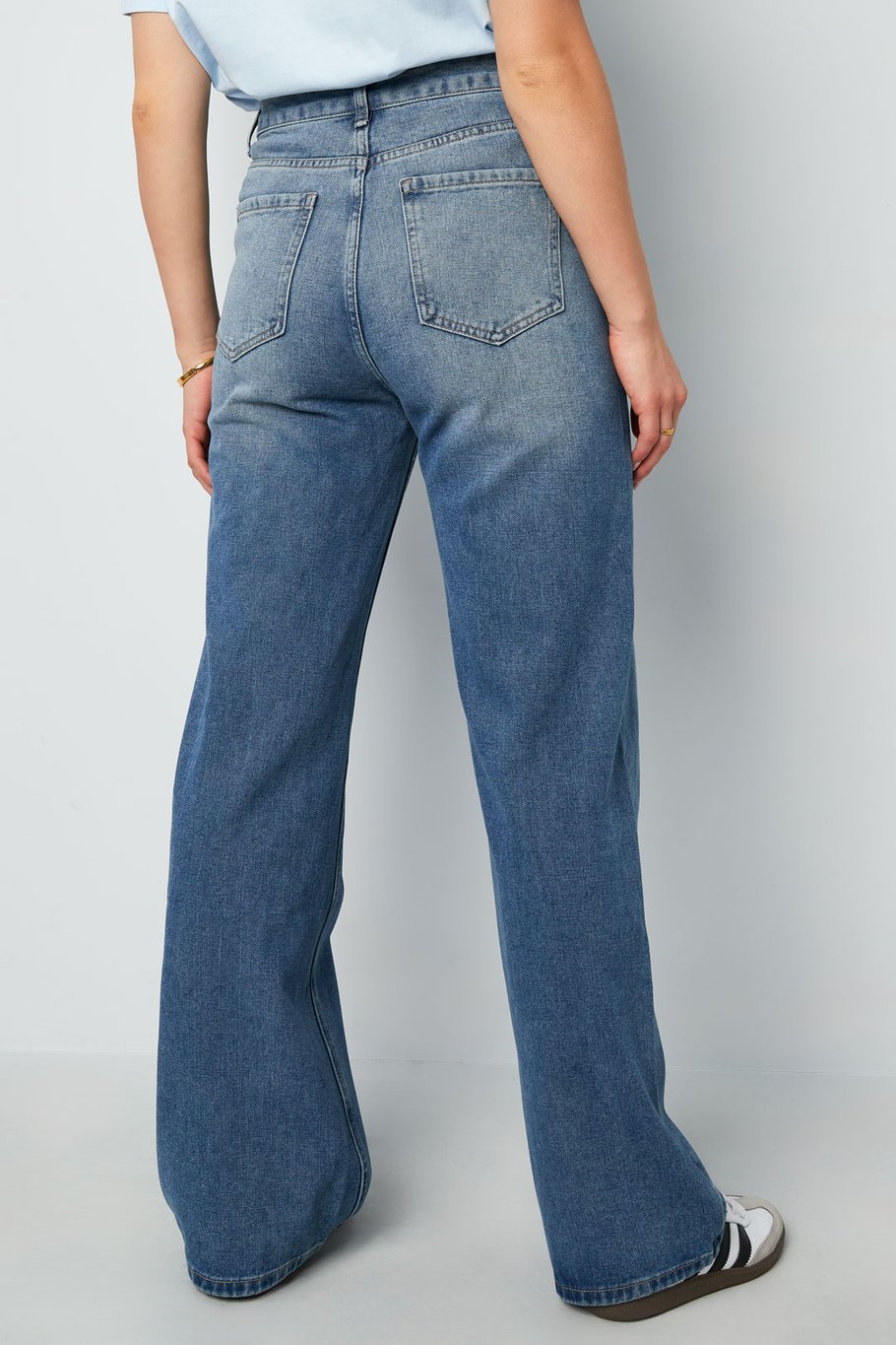 Jeans denim con cerniera Immagine8