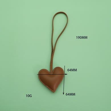 1 Piece Heart PU Bag Charm h5 Picture6