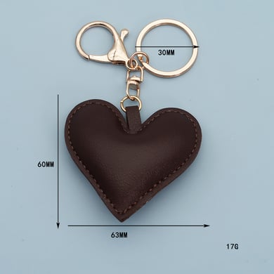 1 Piece Heart PU Bag Charm h5 Picture5