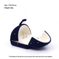 royal blue/Single ring box Resim3