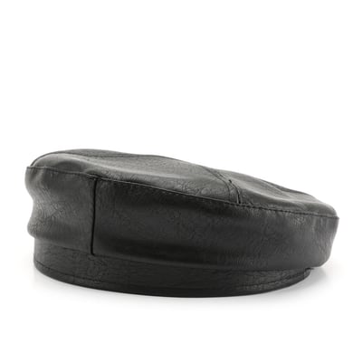1 Piece Ins Style Solid Color PU Beret h5 