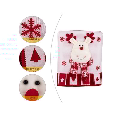 1 Stück weihnachtlicher dekorativer Stuhlbezug h5 Bild5