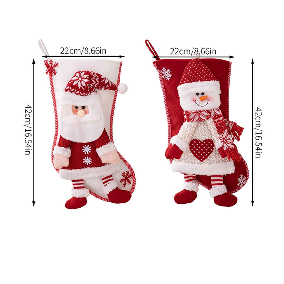 1 Stück süßer dekorativer Weihnachtsstrumpf Bild4