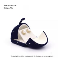 royal blue/Small earrings box Resim5