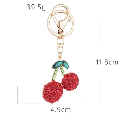 1 Piece Cherry Alloy Keychain h5 Picture2