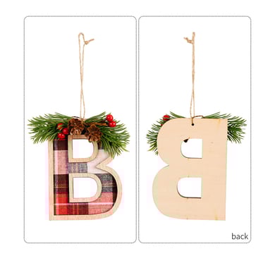 1 Stück DIY Weihnachtsbaum-Buchstabenanhänger h5 Bild5