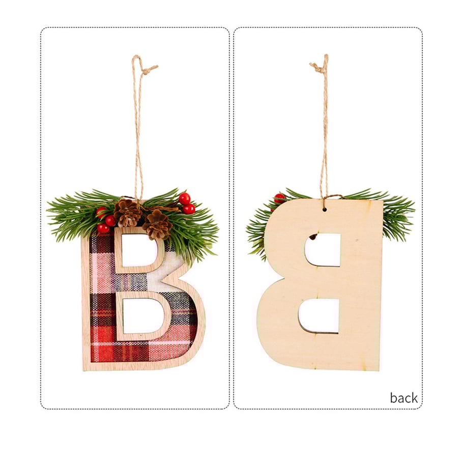 1 Stück DIY Weihnachtsbaum-Buchstabenanhänger Bild5