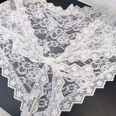 1 Stück Romantisches Bandana mit Blumenspitze h5 Bild4