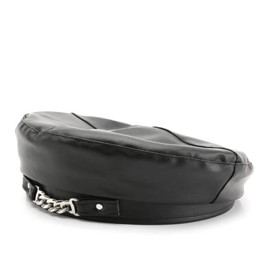 1 Piece Ins Style Solid Color PU Beret h5 
