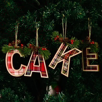 1 Stück DIY Weihnachtsbaum-Buchstabenanhänger h5 Bild3