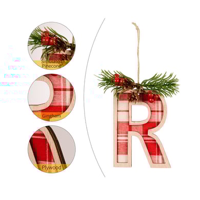 1 Stück DIY Weihnachtsbaum-Buchstabenanhänger h5 Bild4