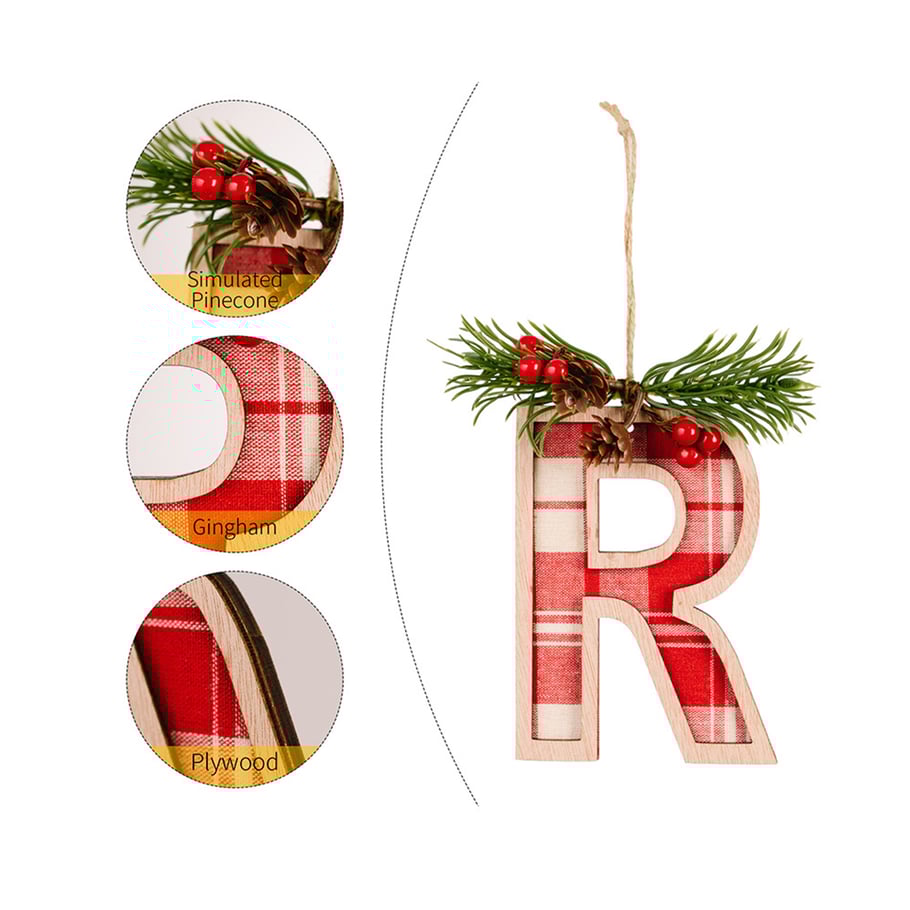 1 Stück DIY Weihnachtsbaum-Buchstabenanhänger Bild4